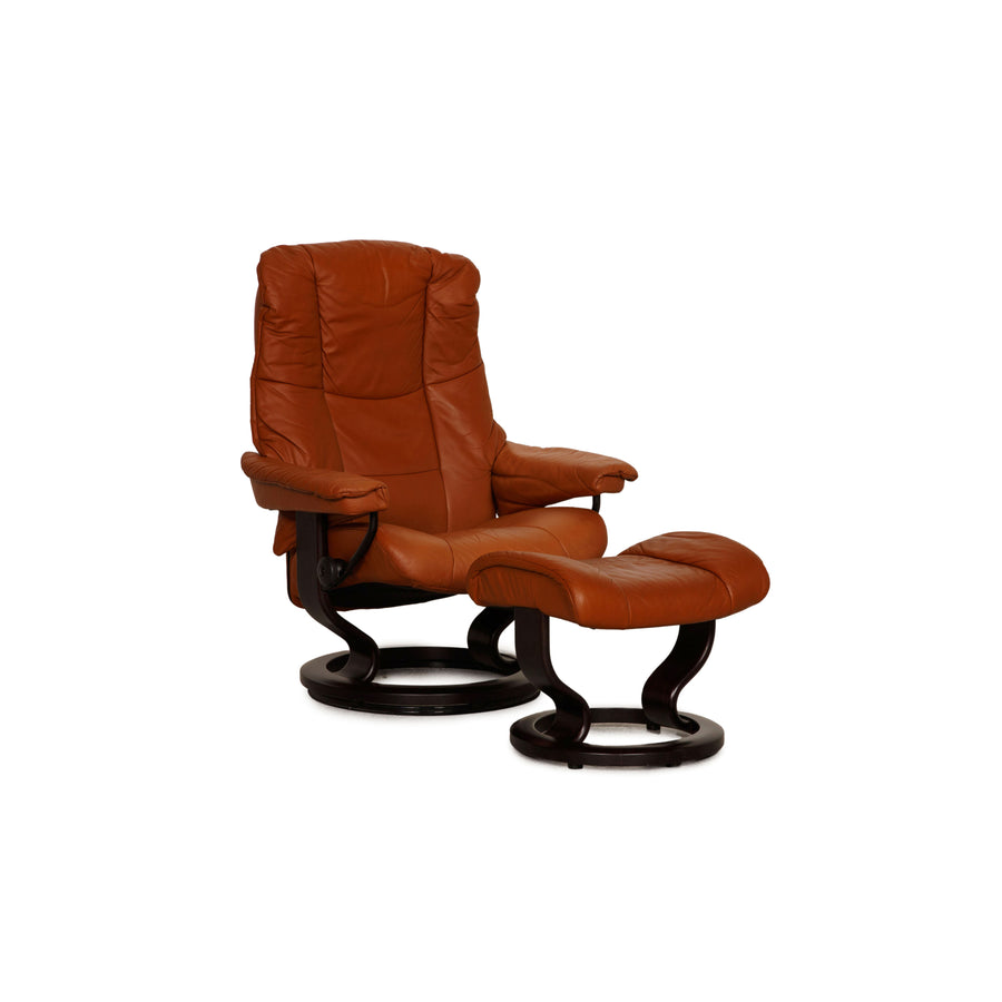 Stressless Mayfair leather armchair brown incl. stool relax function function relax chair