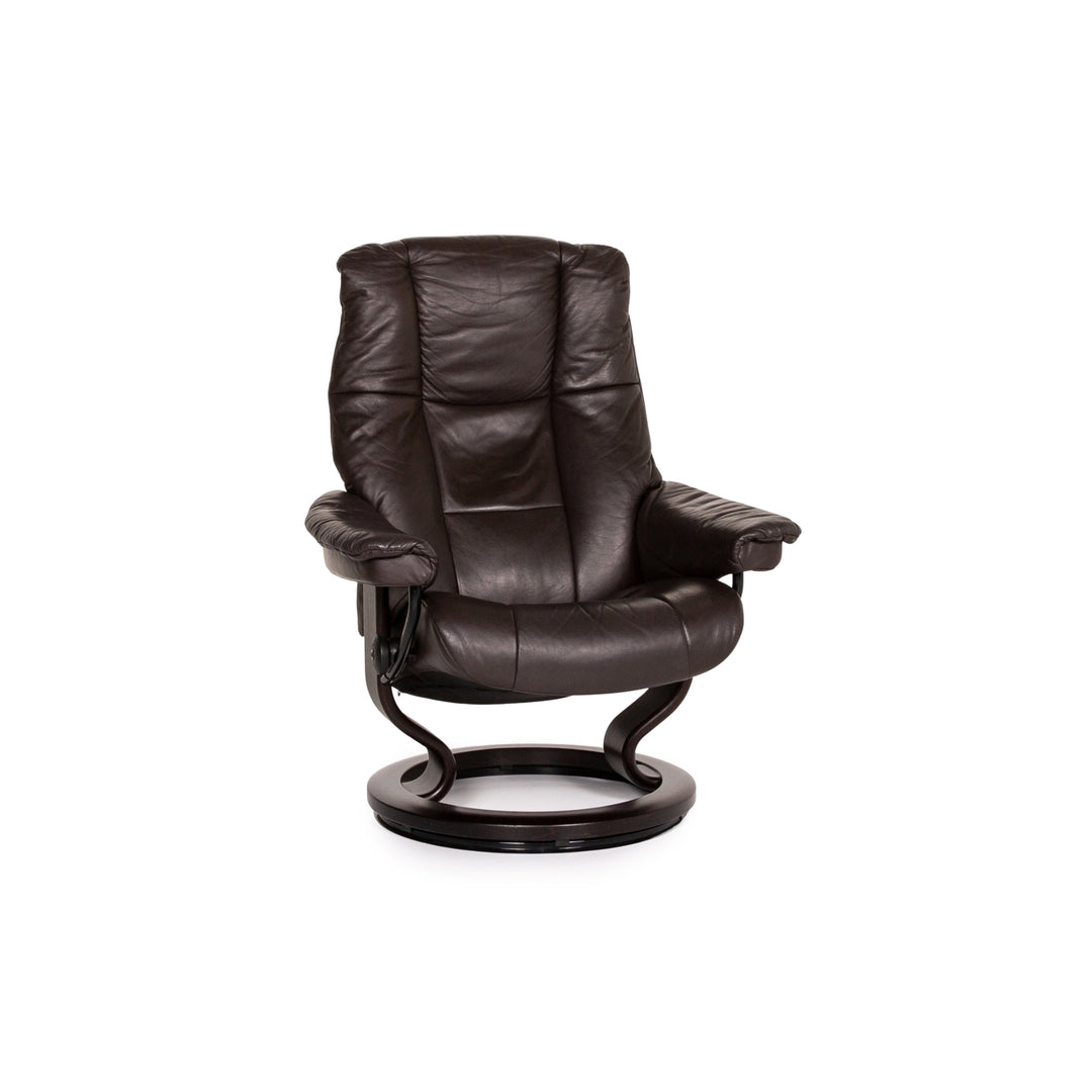 Stressless Mayfair Leather Armchair Dark Brown Brown Recliner Relaxation Function #14246