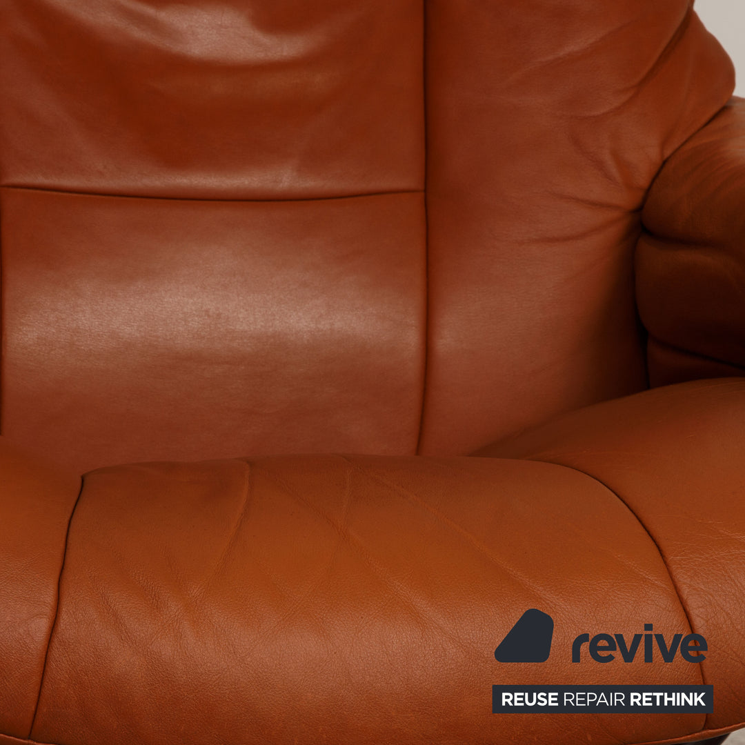 Stressless Mayfair Leder Sessel Garnitur Braun inkl. Hocker Relaxfunktion Funktion Relaxsessel