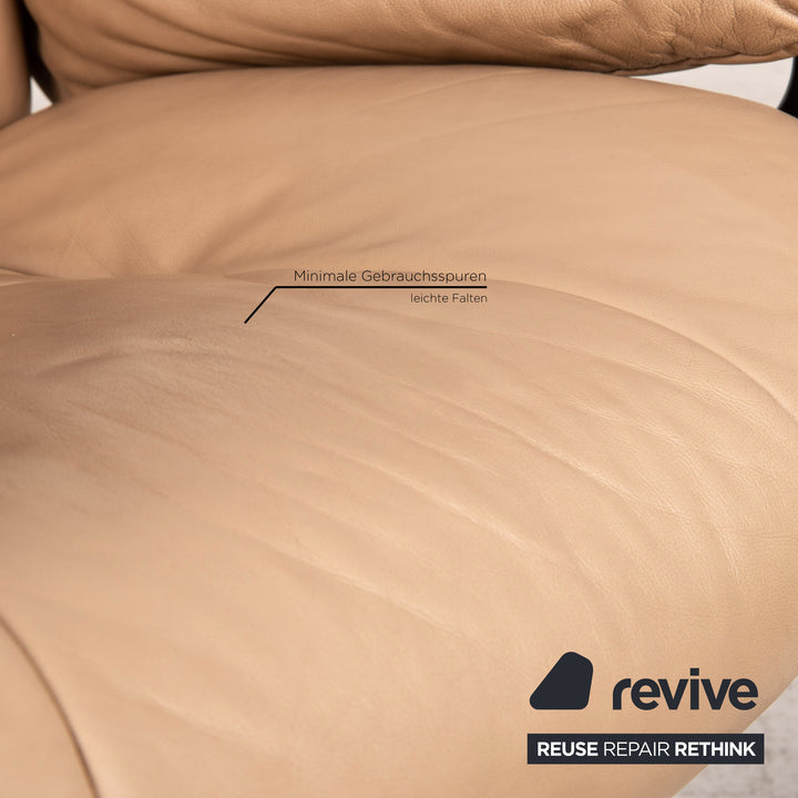 Stressless Mayfair Leder Sessel inkl. Hocker Beige Relaxfunktion Funktion Relaxsessel