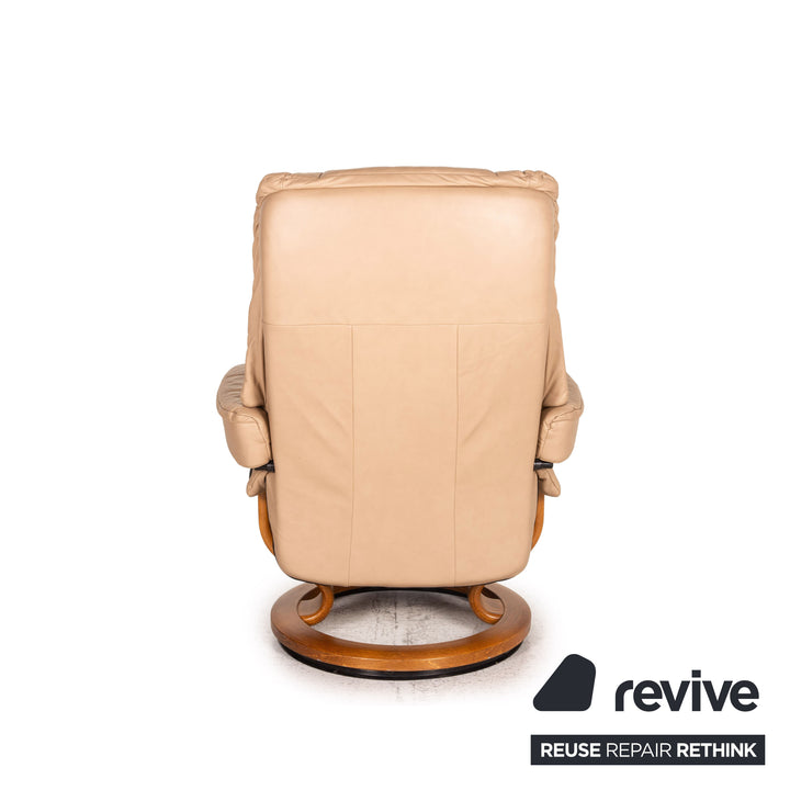 Stressless Mayfair Leder Sessel inkl. Hocker Beige Relaxfunktion Funktion Relaxsessel