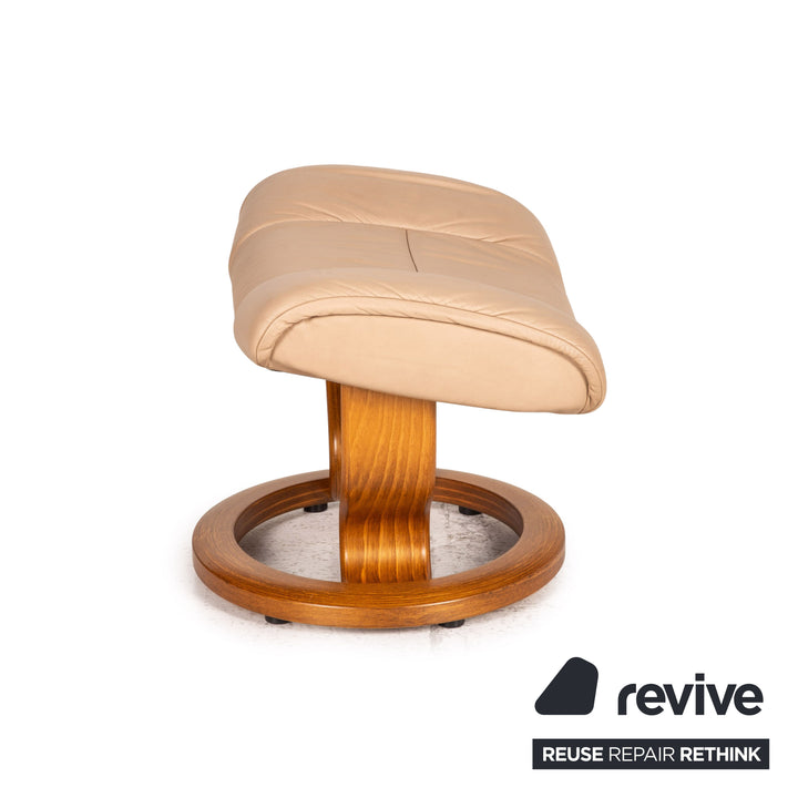 Stressless Mayfair Leder Sessel inkl. Hocker Beige Relaxfunktion Funktion Relaxsessel