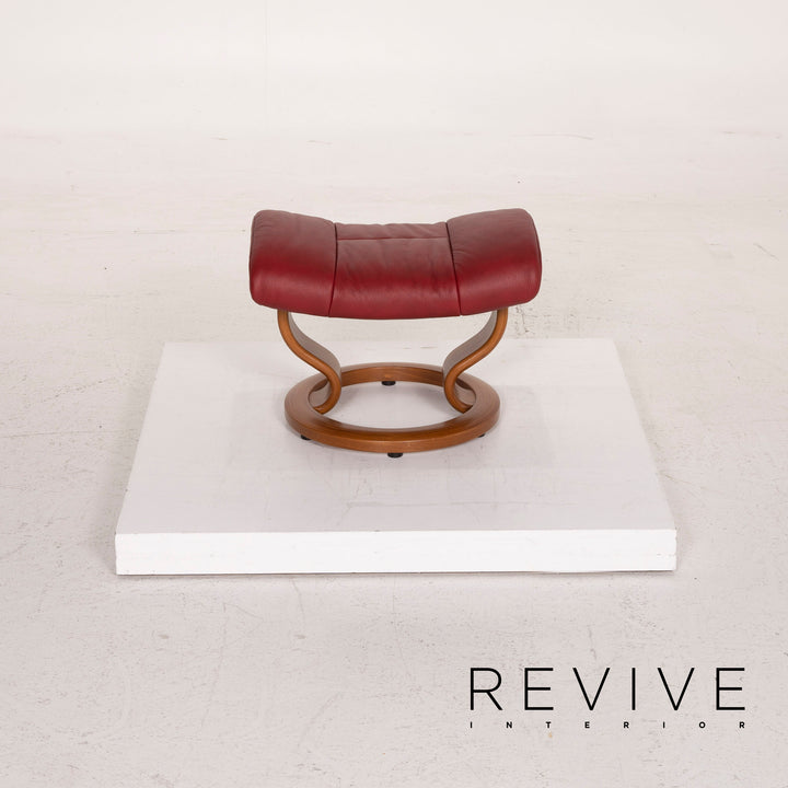 Stressless Mayfair Leder Sessel Rot inkl. Hocker Relaxfunktion #14692