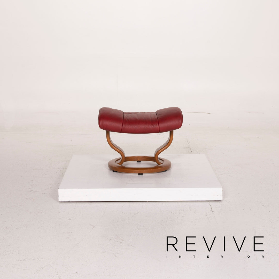 Stressless Mayfair Leder Sessel Rot inkl. Hocker Relaxfunktion #14692