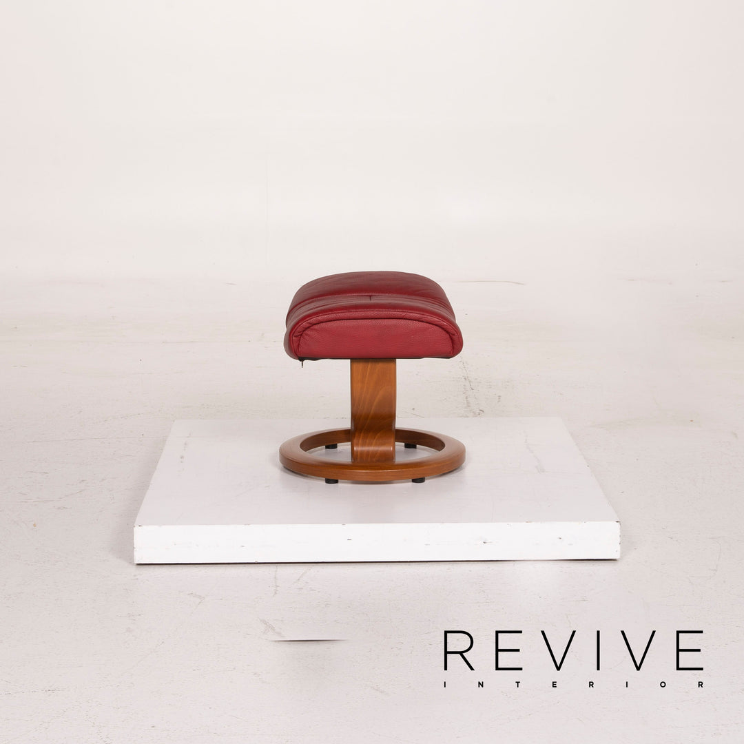 Stressless Mayfair Leder Sessel Rot inkl. Hocker Relaxfunktion #14692