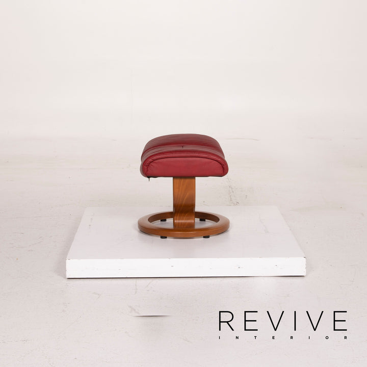 Stressless Mayfair Leder Sessel Rot inkl. Hocker Relaxfunktion #14692