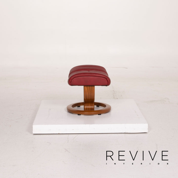 Stressless Mayfair Leder Sessel Rot inkl. Hocker Relaxfunktion #14692