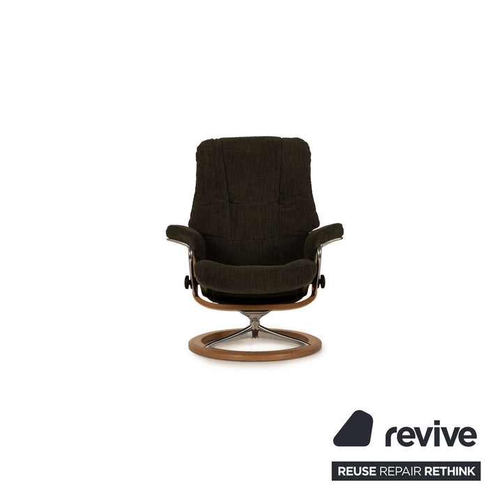 Stressless Mayfair Sessel Garnitur Stoff Grau inkl. Hocker