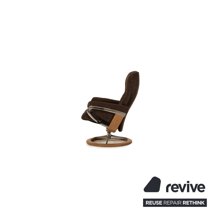 Stressless Mayfair Sessel Garnitur Stoff Grau inkl. Hocker