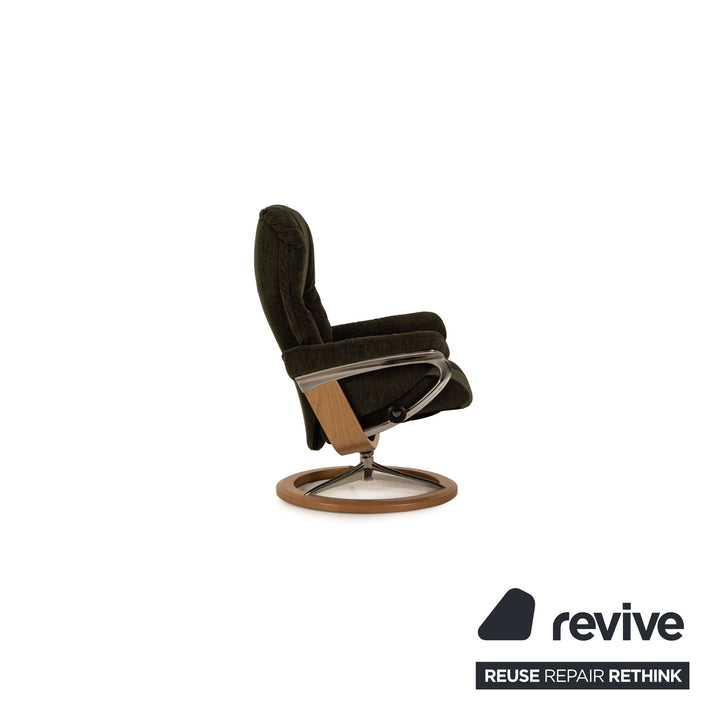 Stressless Mayfair Sessel Garnitur Stoff Grau inkl. Hocker