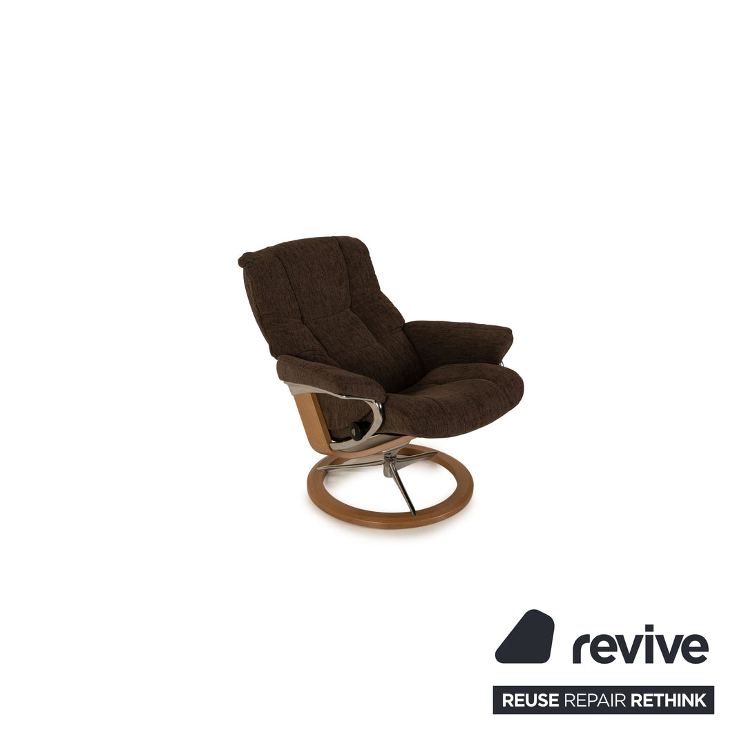 Stressless Mayfair Sessel Garnitur Stoff Grau inkl. Hocker