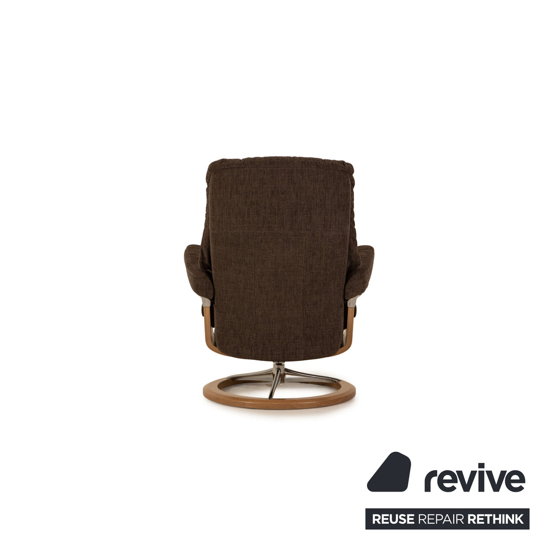 Stressless Mayfair Sessel Garnitur Stoff Grau inkl. Hocker