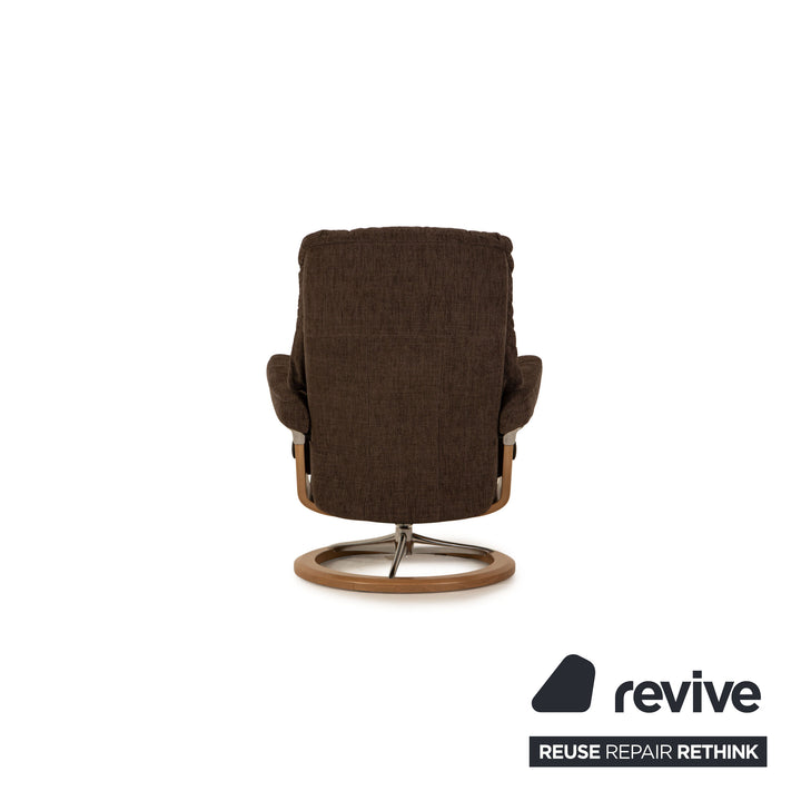 Stressless Mayfair Sessel Garnitur Stoff Grau inkl. Hocker