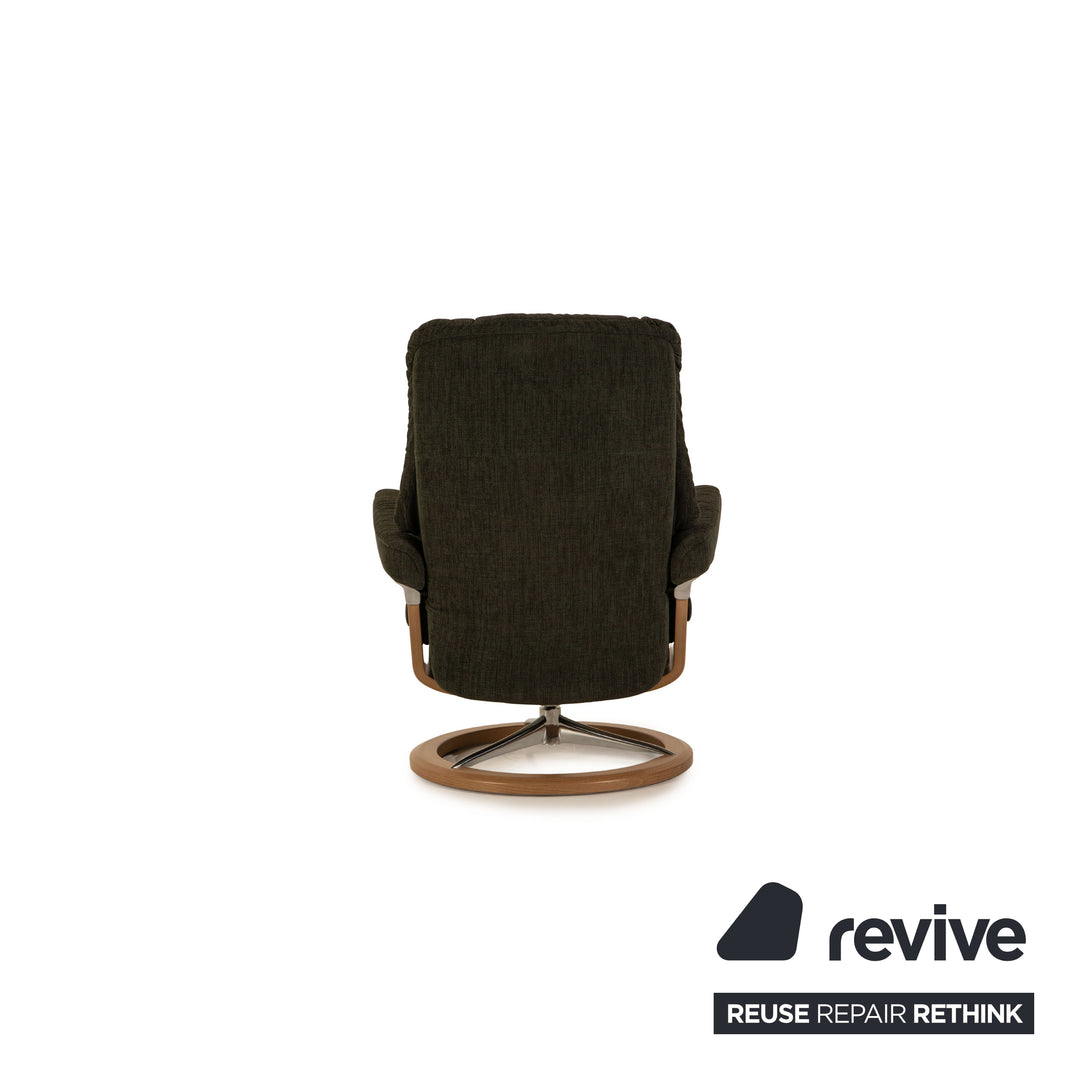 Stressless Mayfair Sessel Garnitur Stoff Grau inkl. Hocker
