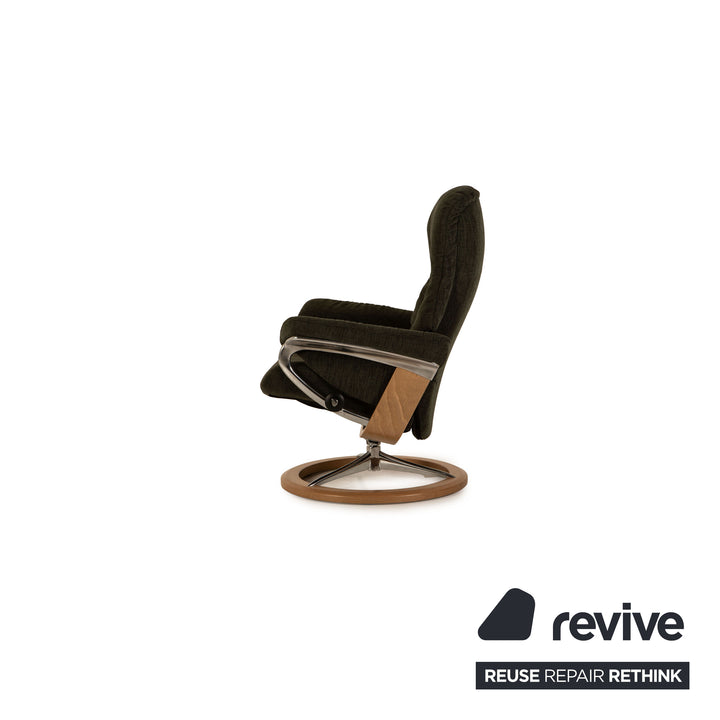 Stressless Mayfair Sessel Garnitur Stoff Grau inkl. Hocker