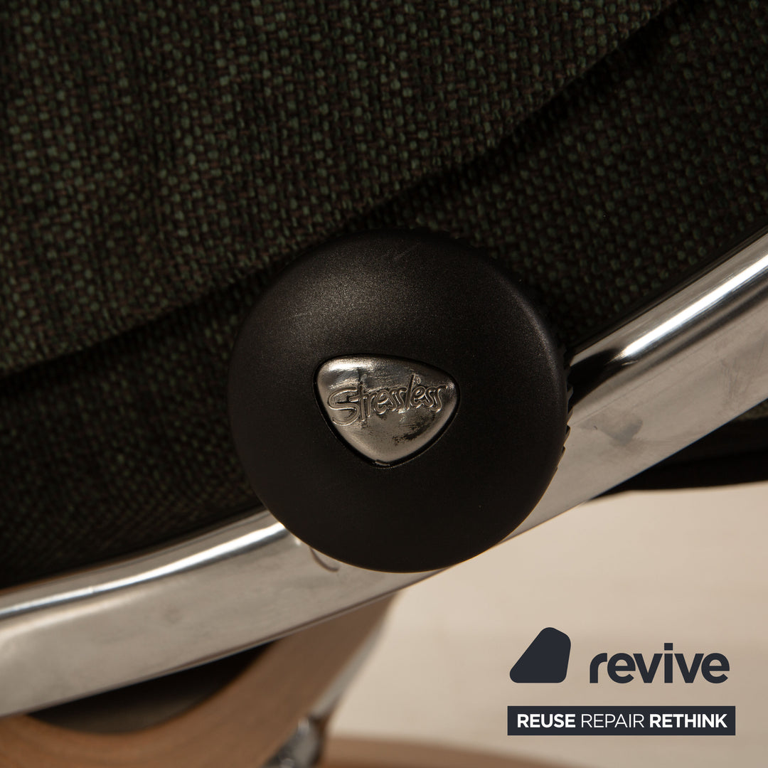 Stressless Mayfair Sessel Stoff Grün Größe S inkl. Hocker