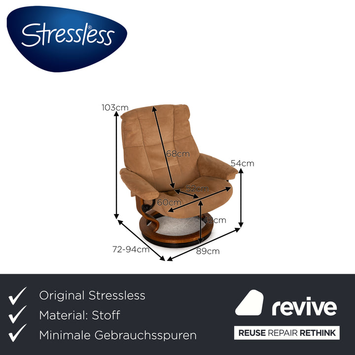 Stressless Mayfair fabric armchair beige function relax function