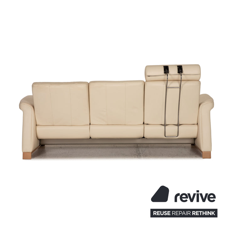 Stressless Metropolitan Leder Sofa Creme Dreisitzer Couch Funktion Relaxfunktion