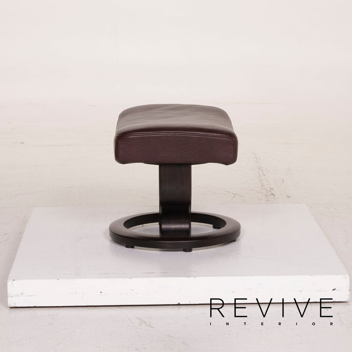 Stressless Orion Leder Sessel Aubergine Größe M inkl. Hocker Relaxfunktion #15188