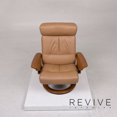 Stressless Orion Leder Sessel inkl. Hocker Braun Relaxfunktion Funktion #12517