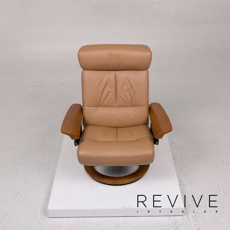 Stressless Orion Leder Sessel inkl. Hocker Braun Relaxfunktion Funktion 