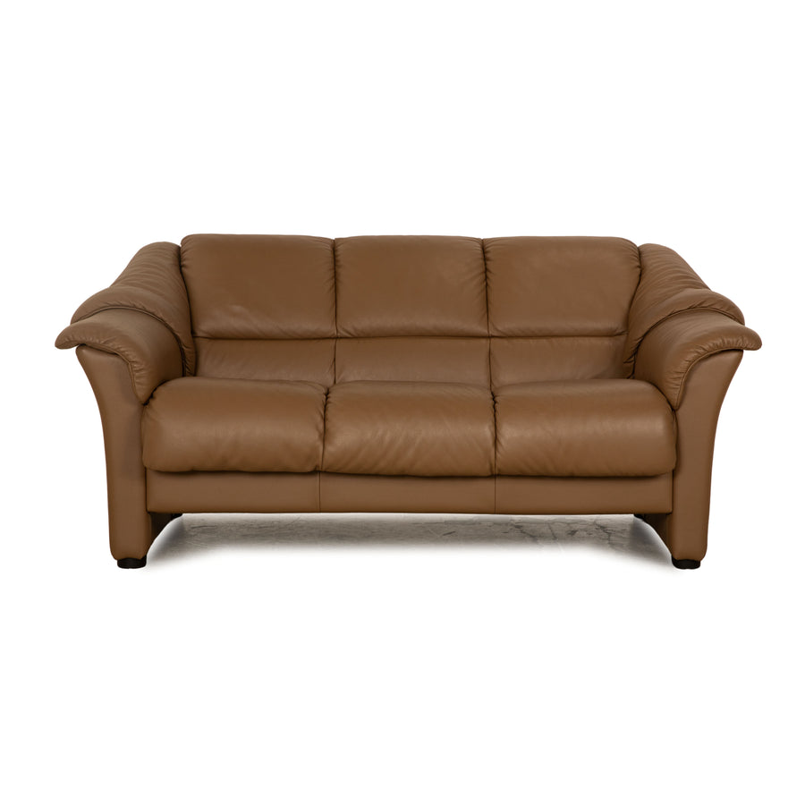 Stressless Oslo Leder Dreisitzer Braun Taupe Sofa Couch