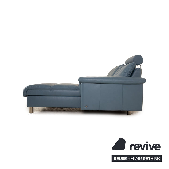 Stressless Paloma Leder Ecksofa Blau Sofa Couch Recamiere rechts