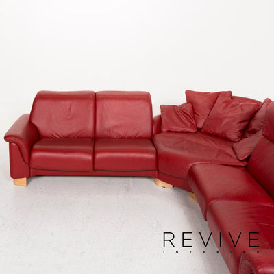 Stressless Paradise Leder Ecksofa Rot Funktion Relaxfunktion Couch #13125
