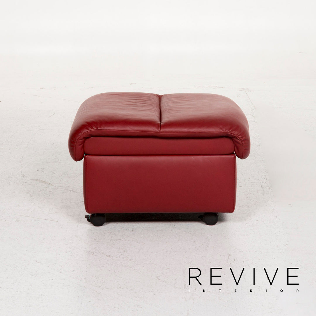 Stressless Paradise Leder Ecksofa Rot Funktion Relaxfunktion Couch #13125