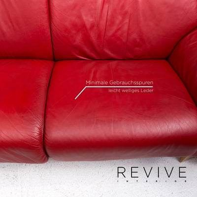 Stressless Paradise Leder Ecksofa Rot Funktion Relaxfunktion Couch #13125