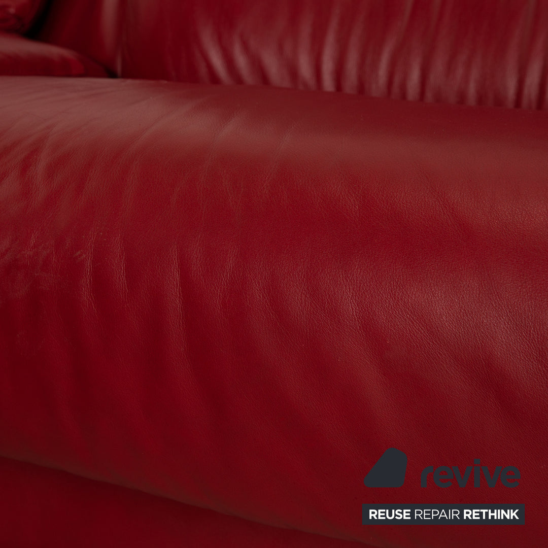 Stressless Paradise Leder Ecksofa Rot Sofa Couch