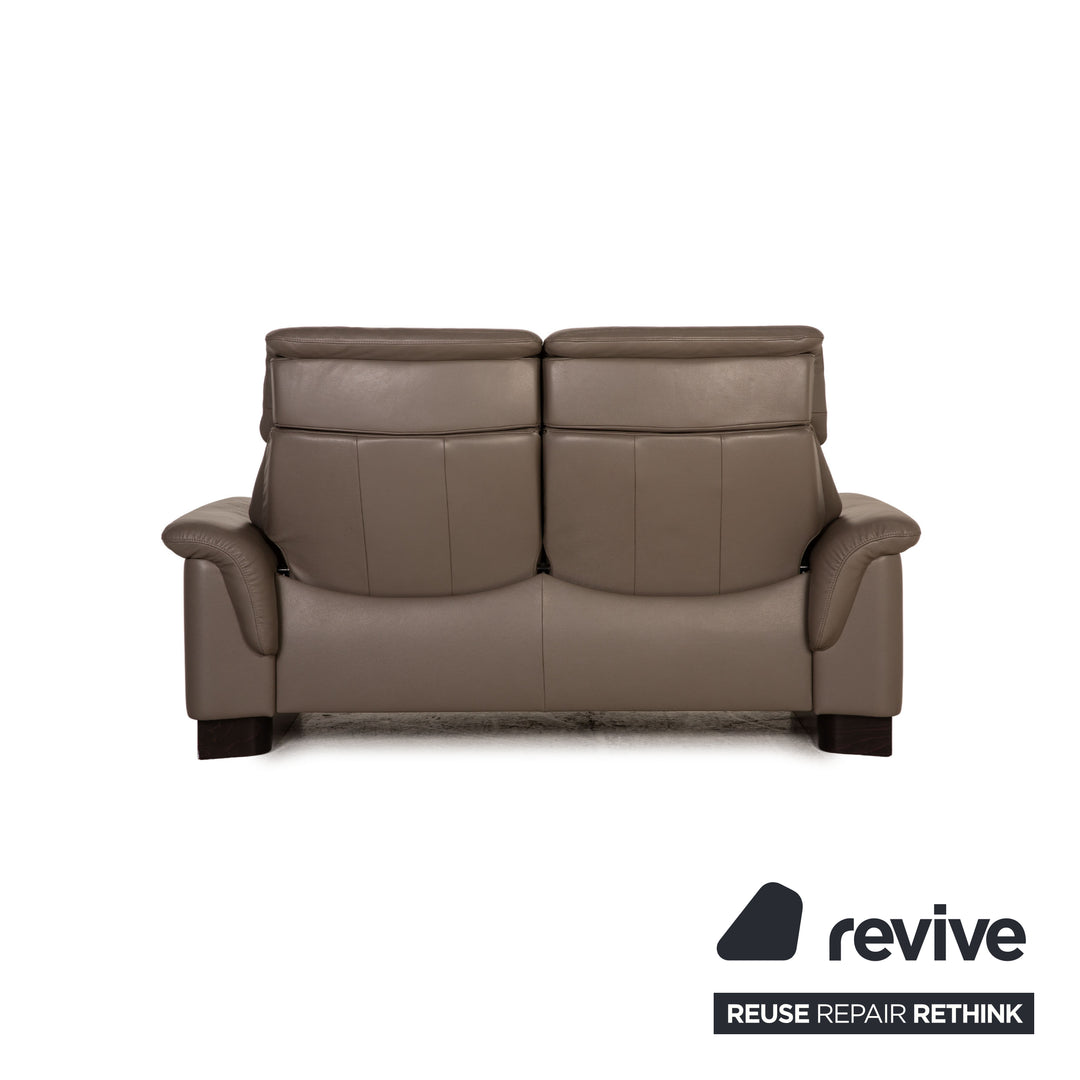 Stressless Paradise Leder Sofa Grau Zweisitzer Couch