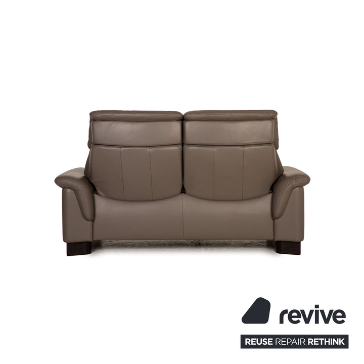 Stressless Paradise Leder Sofa Grau Zweisitzer Couch