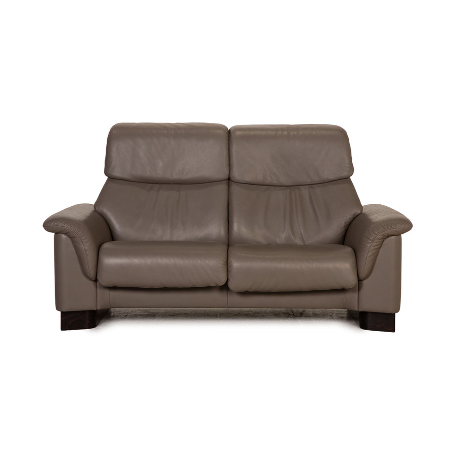 Stressless Paradise Leder Sofa Grau Zweisitzer Couch