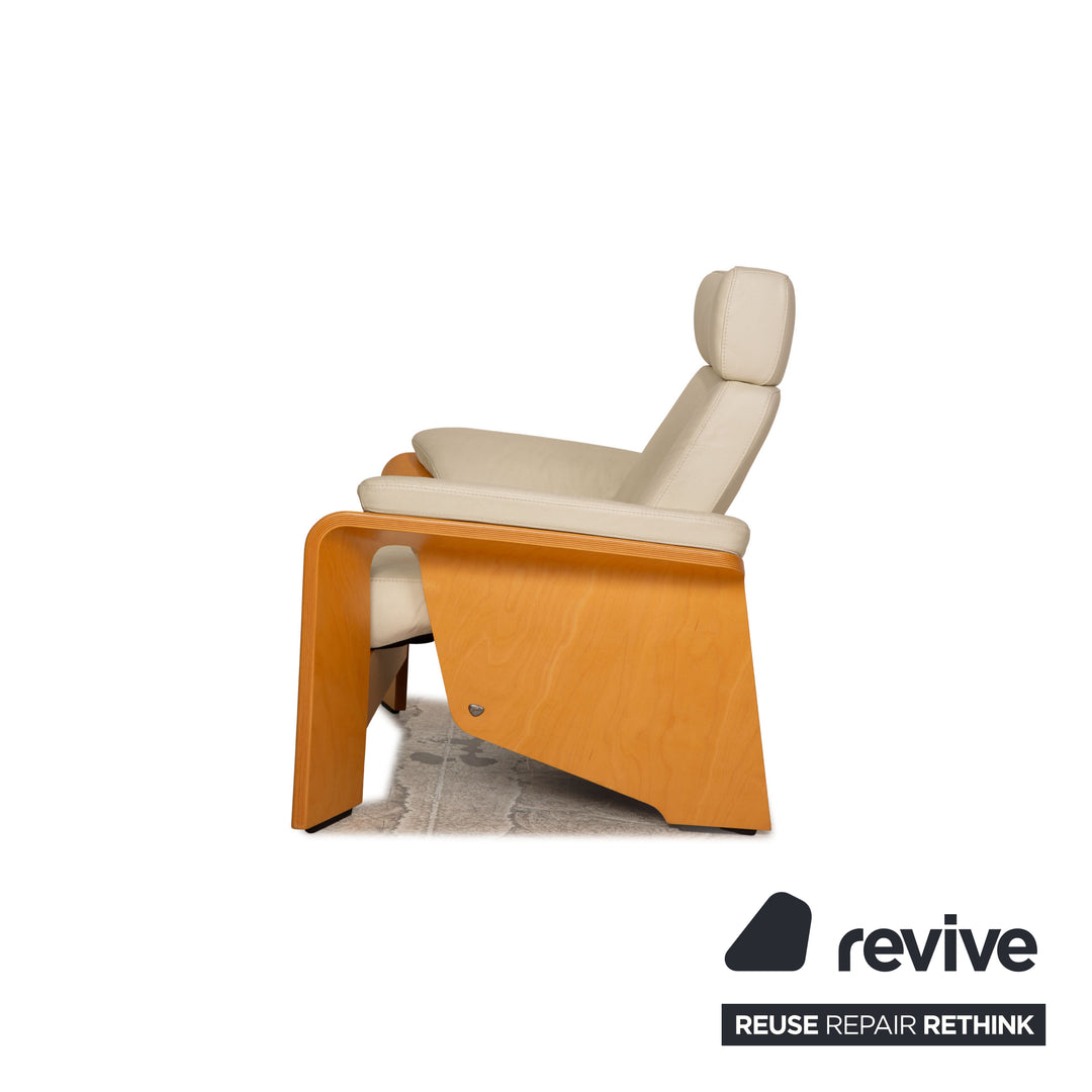 Stressless Pegasus Leder Sessel Creme Größe L