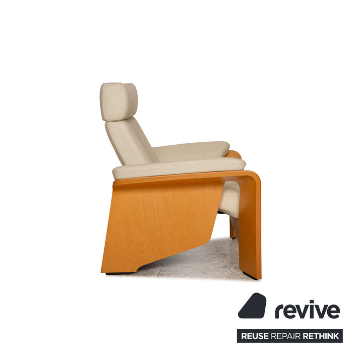 Stressless Pegasus Leder Sessel Creme Größe L