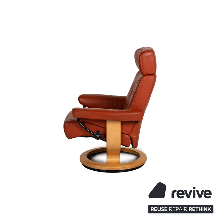 Stressless Pegasus Leather Armchair Red Feature