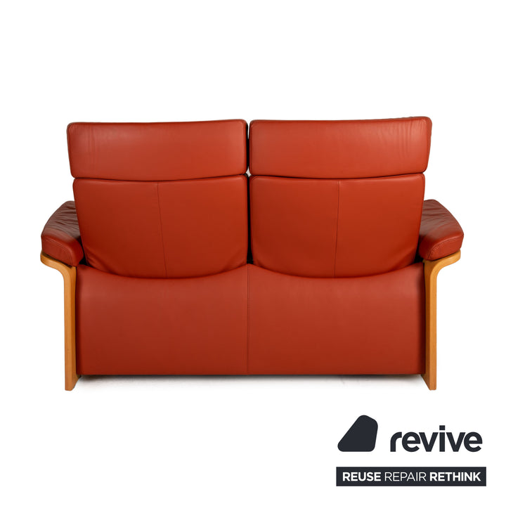 Stressless Pegasus Leder Sofa Rot Zweisitzer Couch