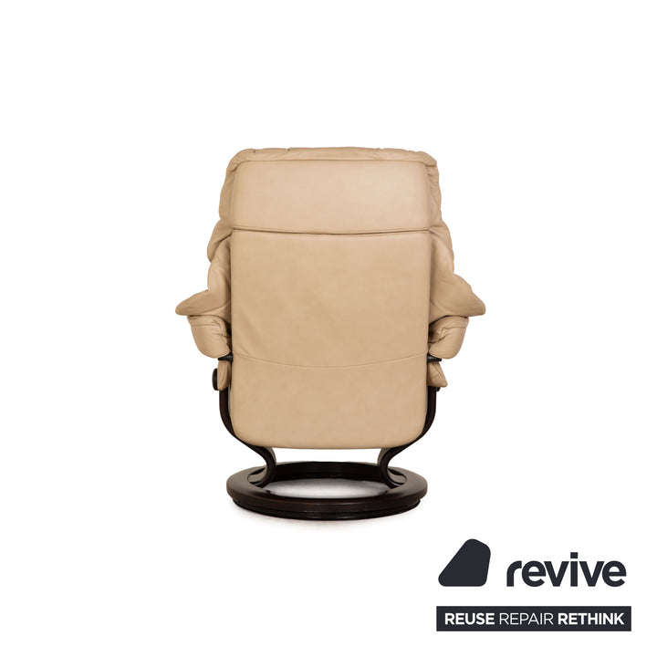 Stressless Reno Leder Sessel Beige inkl. Hocker