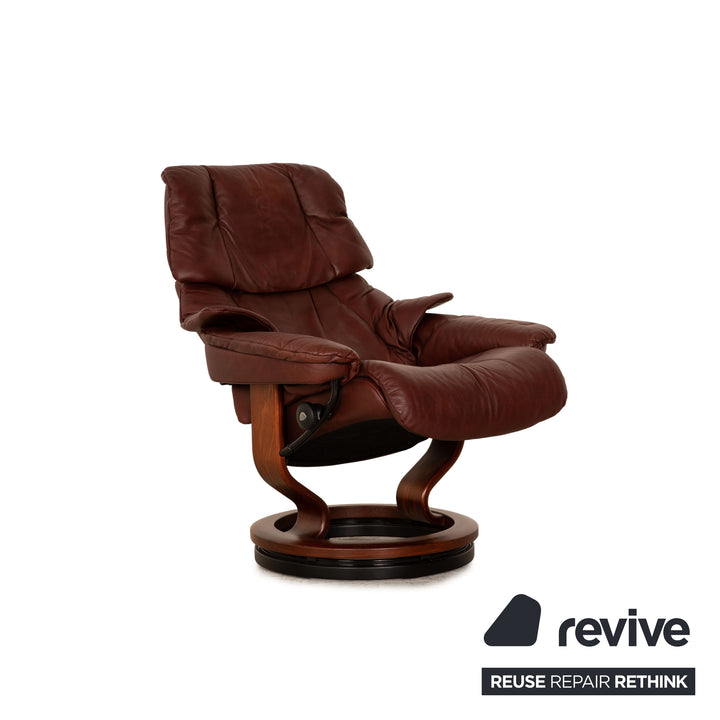 Stressless Reno Leder Sessel Braun inkl. Hocker