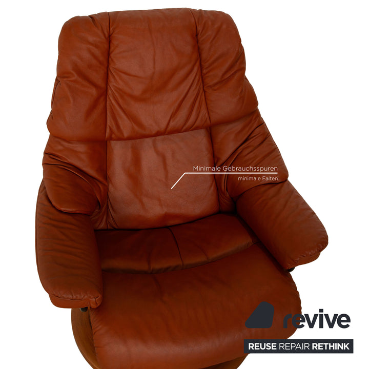 Stressless Reno Leder Sessel Braun manuelle Funktion Relaxfunktion