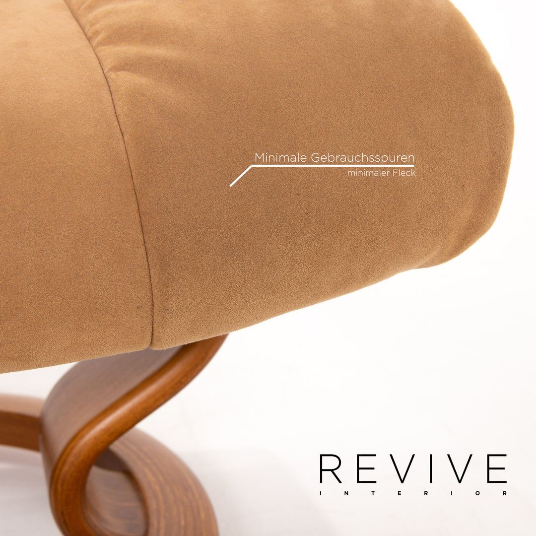 Stressless Reno Leder Sessel inkl. Hocker Braun Relaxfunktion Funktion Relaxsessel #13794