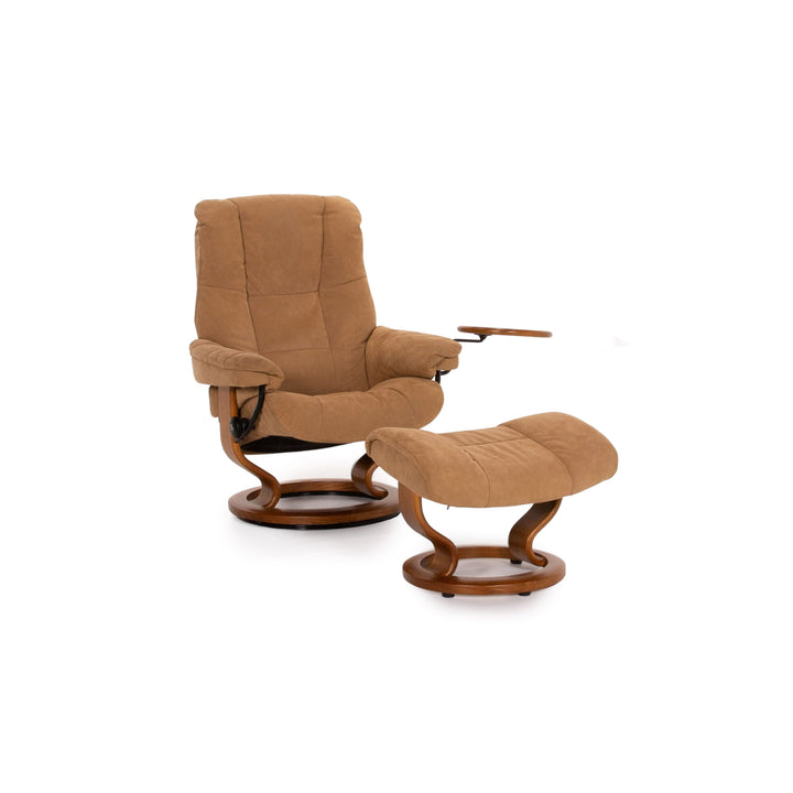 Stressless Reno Leder Sessel inkl. Hocker Braun Relaxfunktion Funktion Relaxsessel #13794