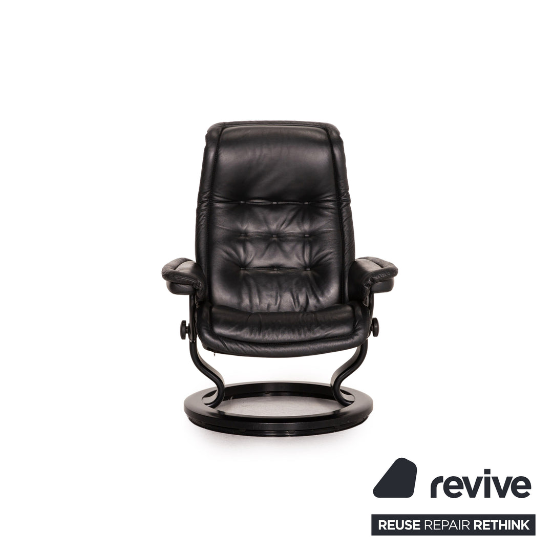 Stressless Royale leather armchair incl. stool black function relax function relax armchair