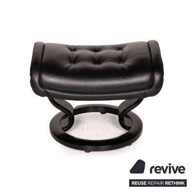 Stressless Royale Leder Sessel inkl. Hocker Schwarz Funktion Relaxfunktion Relaxsessel