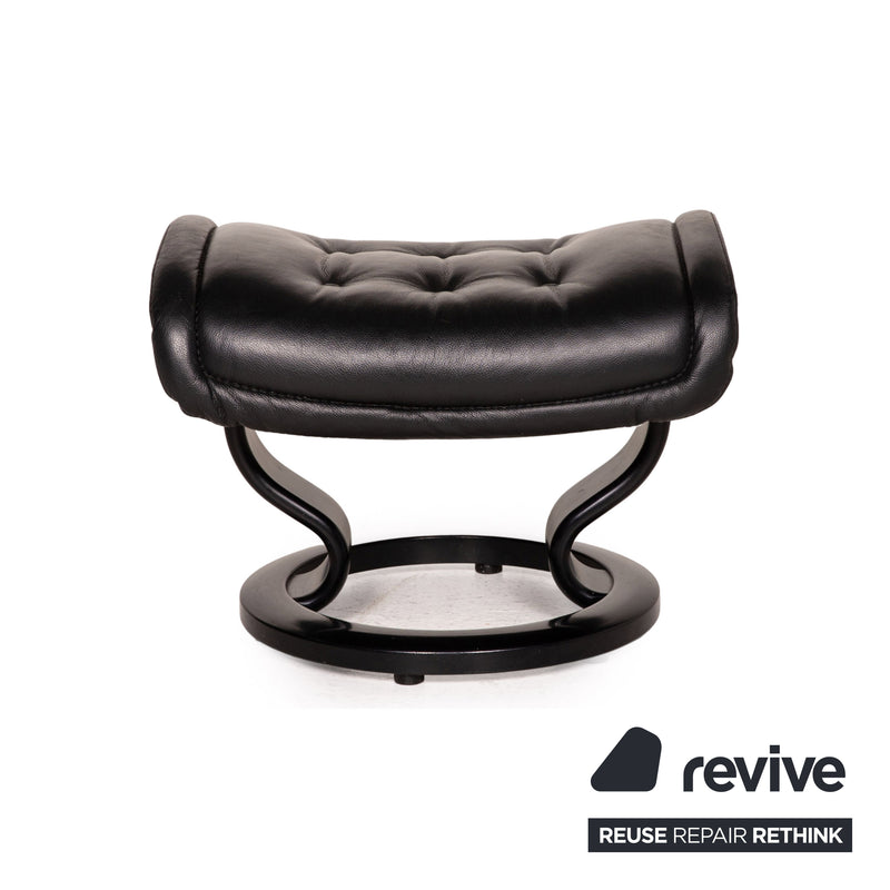 Stressless Royale Leder Sessel inkl. Hocker Schwarz Funktion Relaxfunktion Relaxsessel