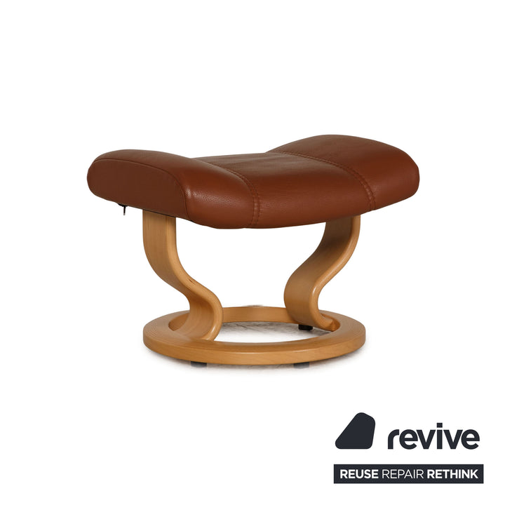 Stressless Solero E8 Leder Sessel Braun inkl. Hocker