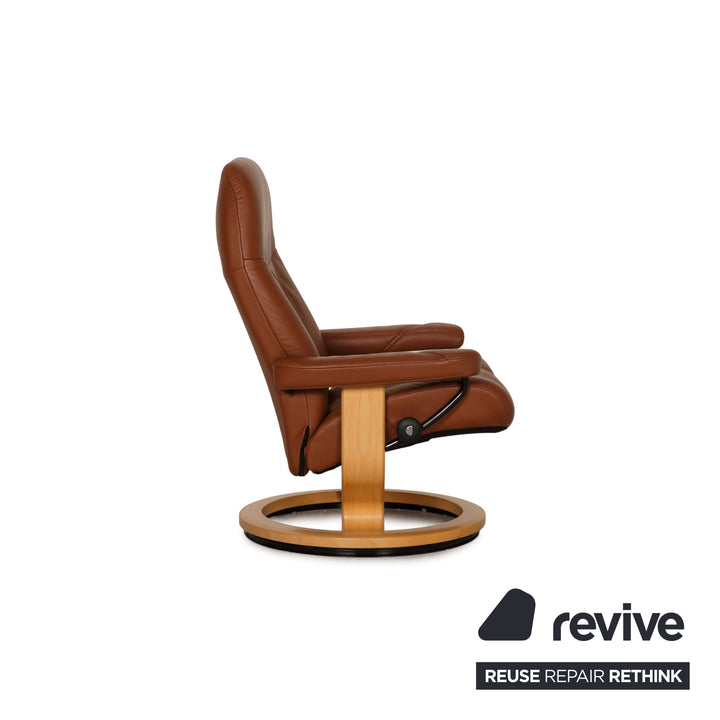 Stressless Solero E8 Leder Sessel Braun inkl. Hocker
