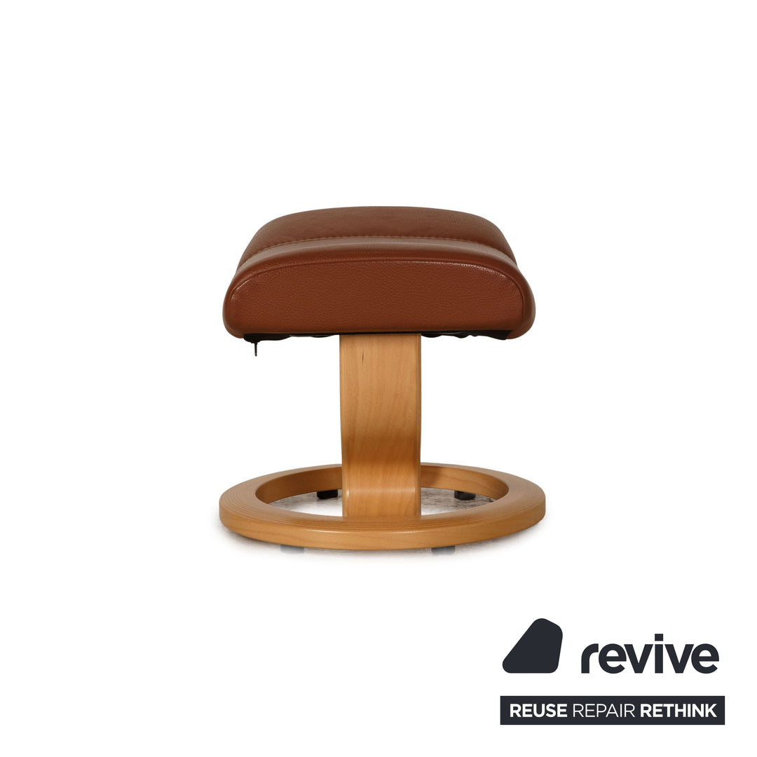 Stressless Solero E8 Leder Sessel Braun inkl. Hocker