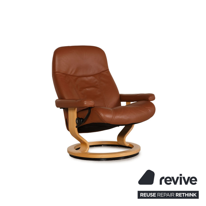 Stressless Solero E8 Leder Sessel Braun inkl. Hocker